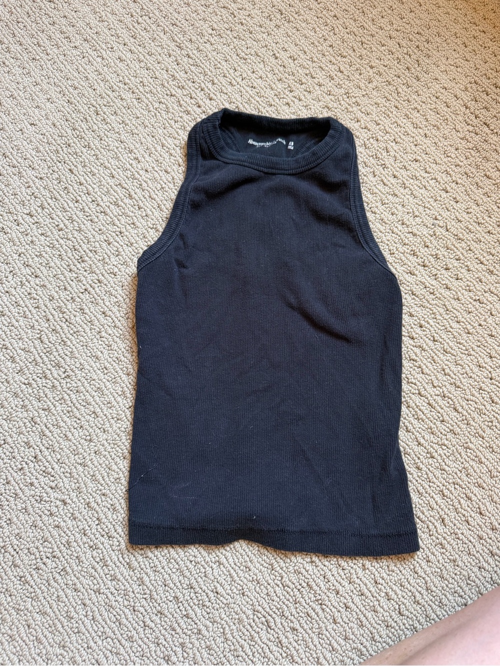 Abercrombie & Fitch Black Ribbed Tank